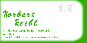 norbert reibl business card